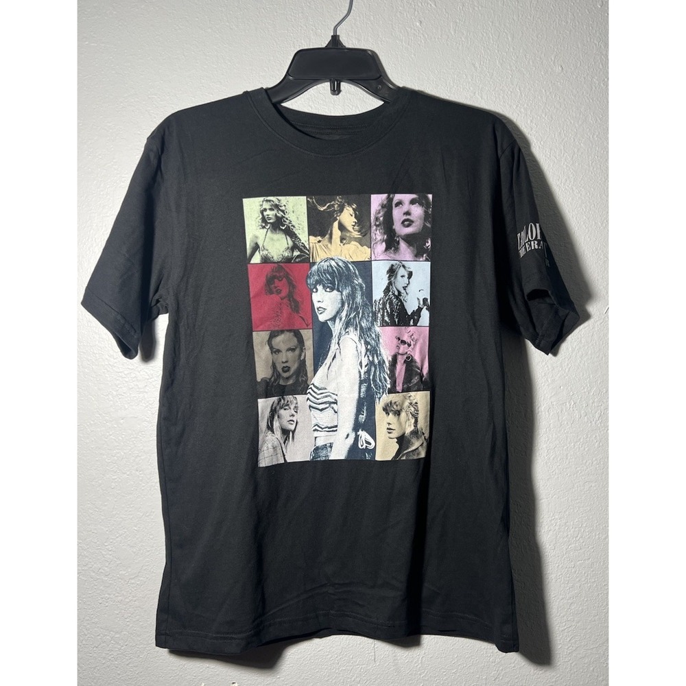 Taylor Swift The Eras Tour 2023 Black Concert T Shirt Official Merch Tour Dates